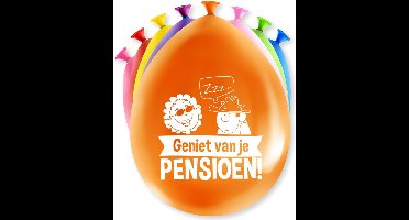 Paperdreams Ballonnen pensioen - Geniet van je pensioen - 24x st - gekleurd - ca 30 cm - latex - feestballonnen - versiering