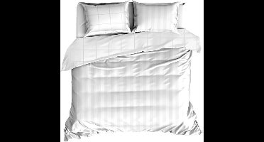 De Witte Lietaer Dekbedovertrek Katoen Satijn Zygo - Hotelmaat - 260 x 240 cm - Wit