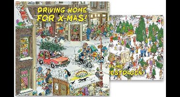 Jan van Haasteren kerstdoosje - Driving home for X-mas - Kerstboom verkoop