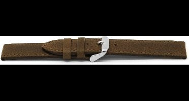 Horlogeband D329 Kayak Bruin Leder 14x14mm
