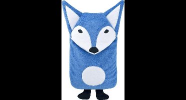 Hugo Frosch warmwaterkruik vos blauw 0,8L - kinderkruik 23x14 cm