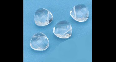 Facet Geslepen Kralen Transparant, 13mm, 5 stuks