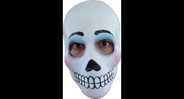 "Zwart-wit Dia de los Muertos masker  - Verkleedmasker - One size"
