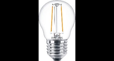 Philips E27 kogellamp lichtbron - Warm wit licht - 2W