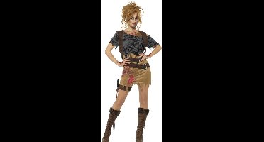 Smiffys Kostuum -XS- Deluxe Zombie Huntress Bruin