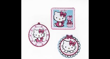 Hello Kitty - Foam elementen - Roze/blauw - 3x 30x30 cm