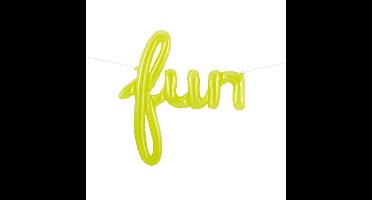 Folieballon ‘Fun’ - Limegroen