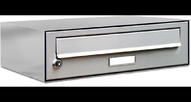 Brievenbus 1 adressen muurmontage RVS