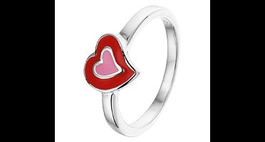 The Kids Jewelry Collection Ring Hart - Zilver
