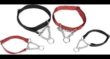 Beeztees - Halsband Hond - Nylon - Zwart - 45-70 cm x 25 mm