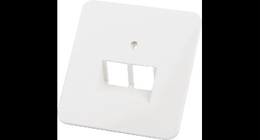 Peha Centraalplaat 2-delig UAE/UTP-aansluiting - Crème