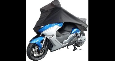 FLEXX Motorhoes Binnen – Stretch Stofhoes – Ademend – Beschermt tegen Stof & Krassen – Zwart – Maat L – DS COVERS