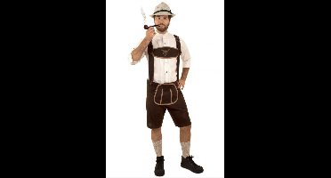 Tirolerbroek Moritz donkerbruin kort mt.58.