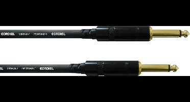 Cordial Cci 9 Pp Instrumenten Kabel [1X Jackplug Male 6.3 Mm - 1X Jackplug Male 6.3 Mm] 9 M Zwart