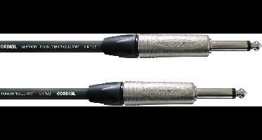 Cordial CXI 3 PP Jackplug Instrumenten Kabel [1x Jackplug male 6,3 mm - 1x Jackplug male 6,3 mm] 3.00 m Zwart