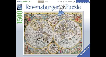 Ravensburger puzzel Wereldkaart 1594 - Legpuzzel - 1500 stukjes