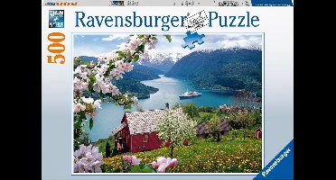 Ravensburger puzzel Scandinavische idylle  landschap - legpuzzel - 500 stukjes