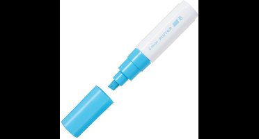 Pilot Pintor Pastel Blauwe Verfstift - Brede marker met 8,0mm beitelpunt - Inkt op waterbasis - Dekt op elk oppervlak, zelfs de donkerste - Teken, kleur, versier, markeer, schrijf, kalligrafeer…