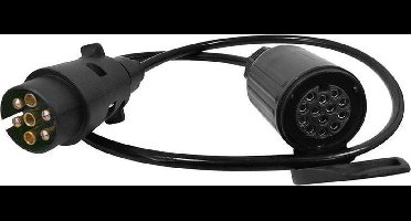 ProPlus Verloopkabel - 7-polig naar 13-polig - 80 cm - Voor aanhanger