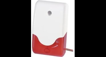 ABUS SG1681 Alarmsirene met flitslicht 100 dB Rood Binnen, Buiten 12 V/DC