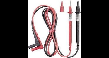 Benning 044146 Veiligheidsmeetsnoerenset Banaanstekker 2 mm Testpunt 1.00 m Zwart, Rood 1 stuk(s)