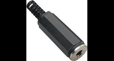 TRU COMPONENTS TC-2517002 Jackplug 3,5 mm Bus, recht Aantal polen: 2 Mono Zwart 100 stuk(s)