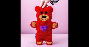 Leschi Warmtekussen Teddy Beer - Rood