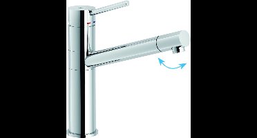 Doeco Royal Snow keukenkraan Rvs-Look 7713