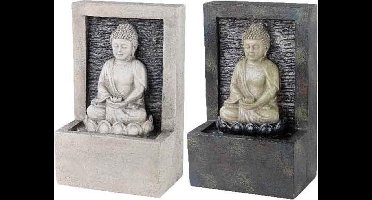 Lumineo Fontein poly Boeddha 9x10x23.5cm binnen (1 stuk) assorti