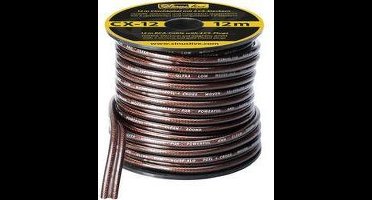 Sinuslive CX-12 cinchkabel 12 m op kleine rol incl. 4 CS volledig metalen stekkers