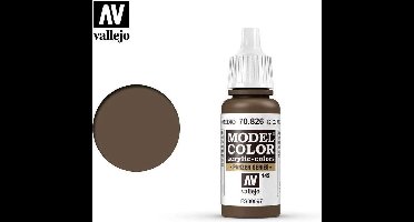 Vallejo Hobbyverf Acrylverf - 70826 Model Color German Camouflage Medium Brown - Acryl Verf flesje - 17 ml
