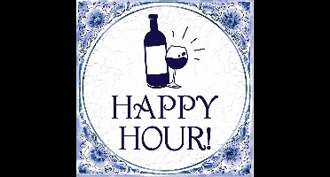 Tegels delfts blauw - Happy hour!