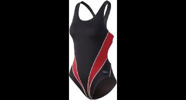 Beco Badpak Competition Dames Polyester Zwart/rood Maat 42