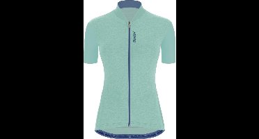 Santini Fietsshirt korte mouwen Dames Turquoise Blauw - Gravel S/S Jersey for woman - XL