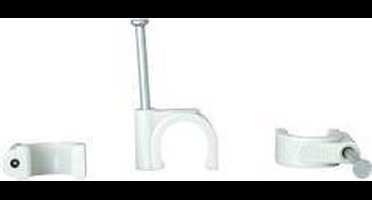 Kopp 342704080 Spijkerclip 342704080 Bundel-Ø (bereik) 7 tot 10 mm Grijs 50 stuk(s)