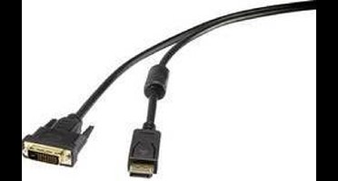 Renkforce RF-3301148 DisplayPort-kabel DisplayPort / DVI Adapterkabel DisplayPort-stekker, DVI-D 24+1-polige stekker 0.