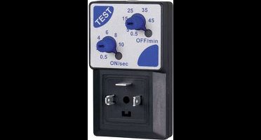 M & M International AT2000 Timer Analoog on/off, CE: 24...230V AC/DC, instelbare puls 0.5 tot 10 s en pauze 30 s - 45 m