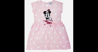 Disney Minnie Mouse zomer jurk - polkadot - roze - maat 122/128 (8 jaar)