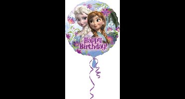 Disney - Happy Birthday ballon van Frozen - Decoratie > Ballonnen - 43 cm