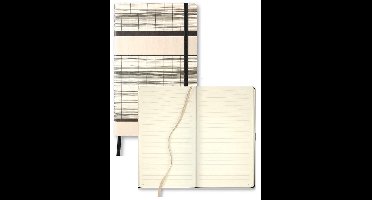 Castelli Milano A5 notitieboek Tatami - wit - inhoud met lijnen - 130x210 mm - Made in Italy