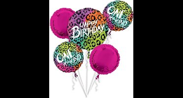 Amscan Follieballonnenset Wild Child Roze 5 Stuks