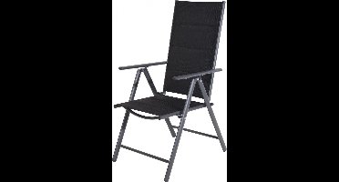 Pro Garden Vouwstoel 54 X 107 Cm Alu/polyester Antraciet