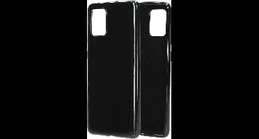 Mobiparts hoesje geschikt voor Samsung Galaxy A71 - Zacht TPU - Schokabsorberend TPU - Grip Coating - Zwart