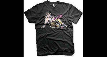 DC Comics Harley Quinn Heren Tshirt -XL- Birds Of Prey - Roller Skates Zwart