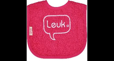 Funnies Slabber Leuk Junior 40 Cm Katoen Rood