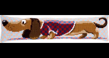 Vervaco - Kruissteektochtmat kit - Teckel met jasje - PN-0150030 - Borduren - Borduurpakket - Borduurpakket volwassenen - Borduurpakket kind