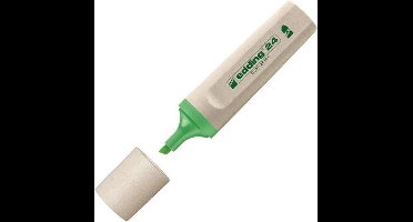 edding EcoLine 24 Markeerstift, Beitelvormige Punt, 2 - 5 mm, Groen (doos 10 stuks)