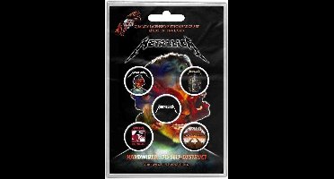 Metallica Mix Unisex Badge - meerkleurig - Standard