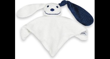 Funnies Knuffeldoekje Junior 23 Cm Polyester Wit/donkerblauw