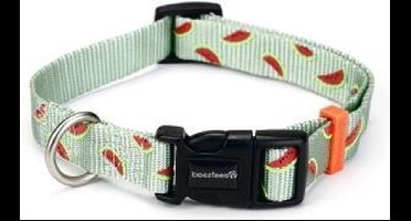 Beeztees nylon halsband Melon Lichtgroen 48 - 70 cm x 25 mm